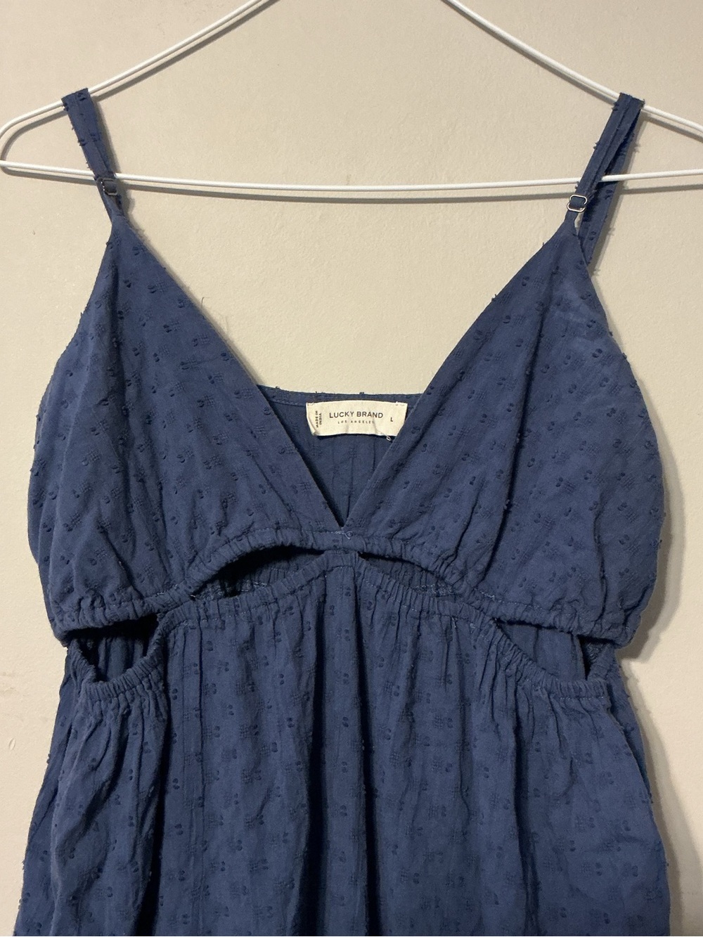 Lucky Brand Dark Blue Tiered Maxi Sundress - Picture 2 of 9